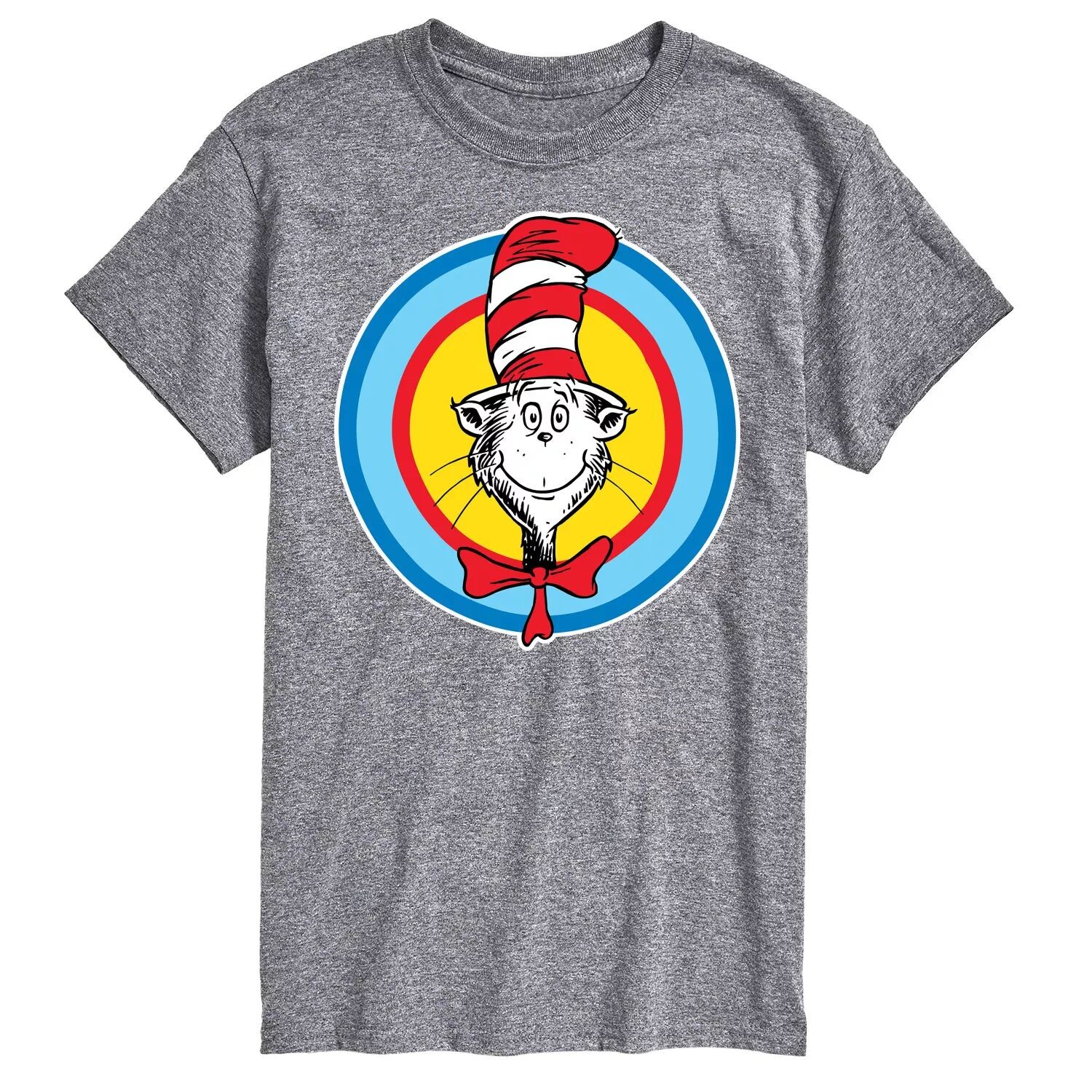 

Футболка Big & Tall Dr Seuss Cat In Hat Smile License, серый