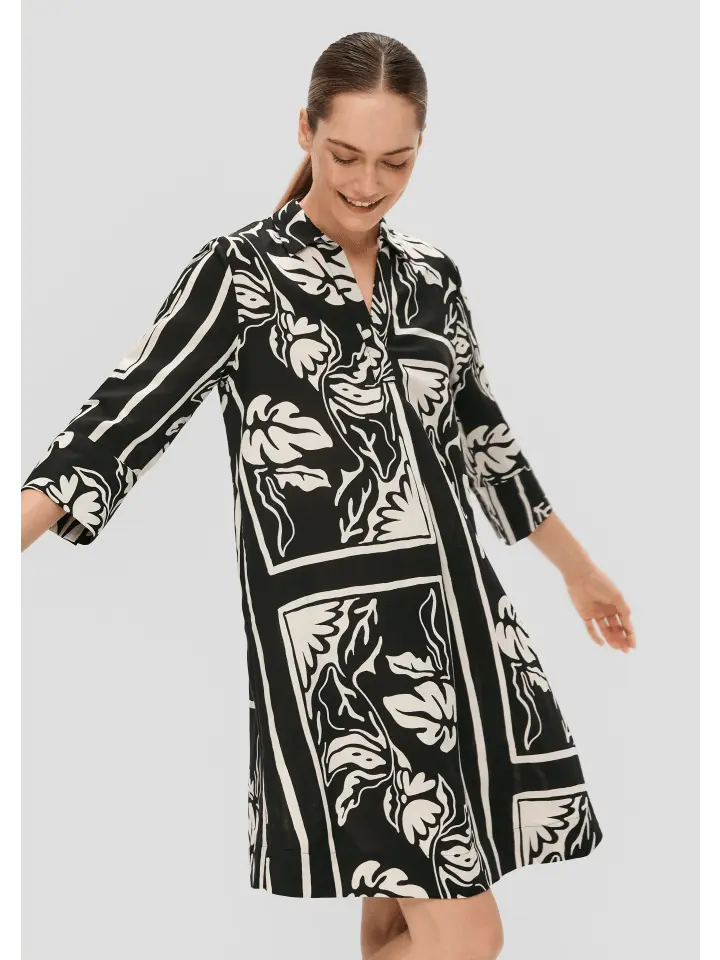 

Короткое платье sOliver BLACK LABEL kurz, черный
