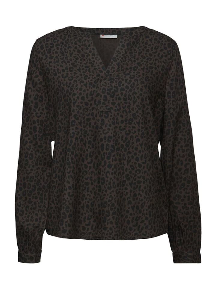 

Блузка с длинными рукавами темно-коричневого цвета Street One