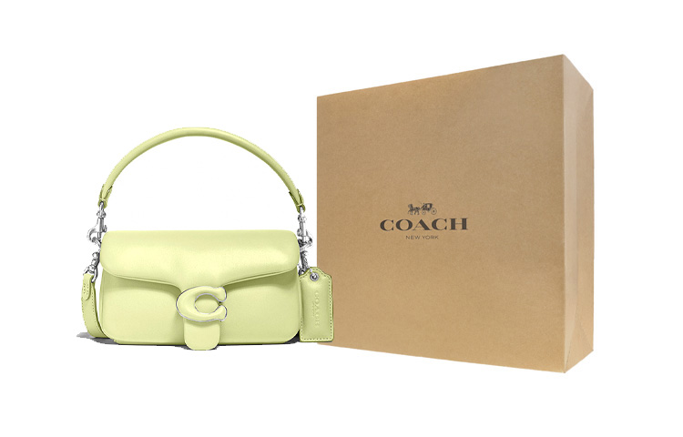 

COACH Сумка через плечо из кожи наппа мини женская макарон зеленая