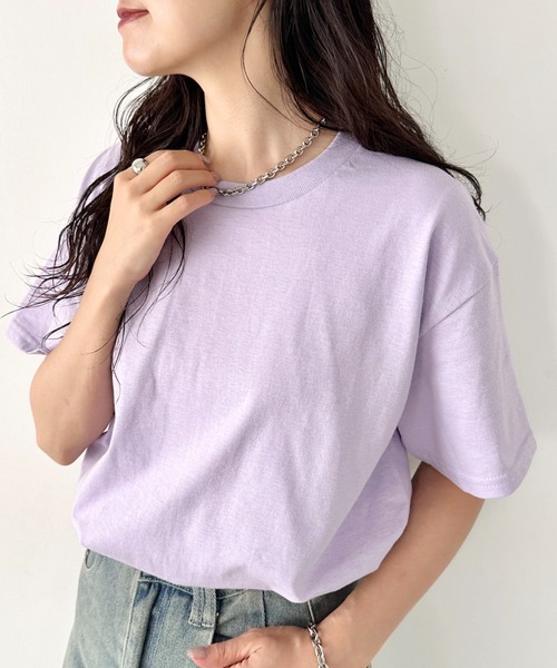 

Футболка с коротким рукавом, однотонная, с круглым вырезом, свободного кроя, 100% ультрахлопок, 178 г GILDAN, лавандовый