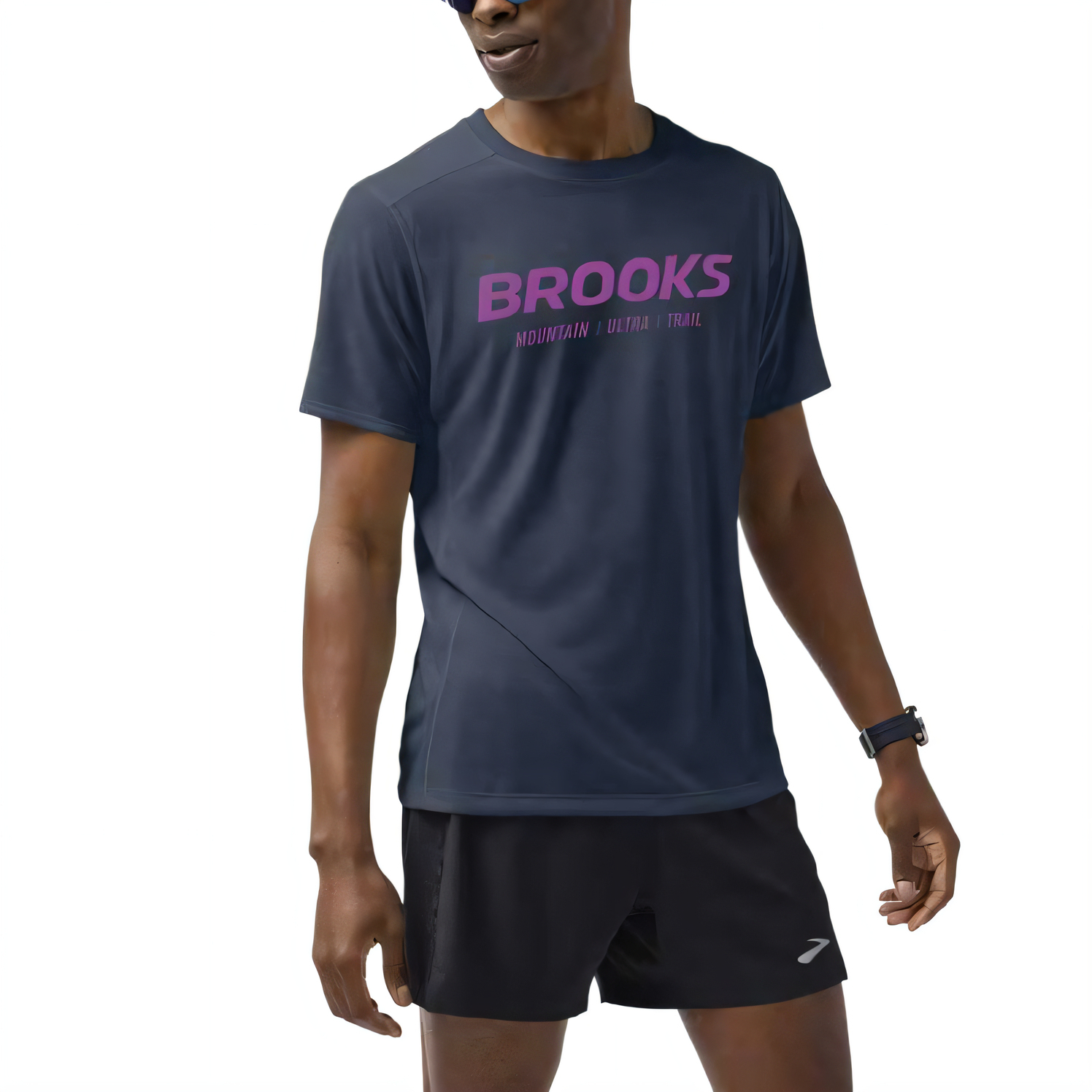 

Мужская футболка с коротким рукавом Distance 30 Brooks, темный синий