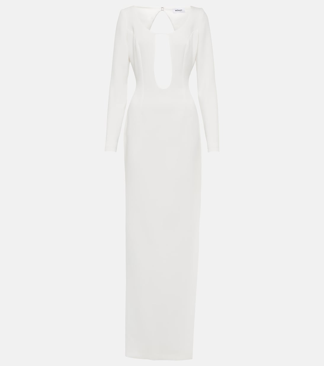 

Креповое платье с вырезом Mônot, белый