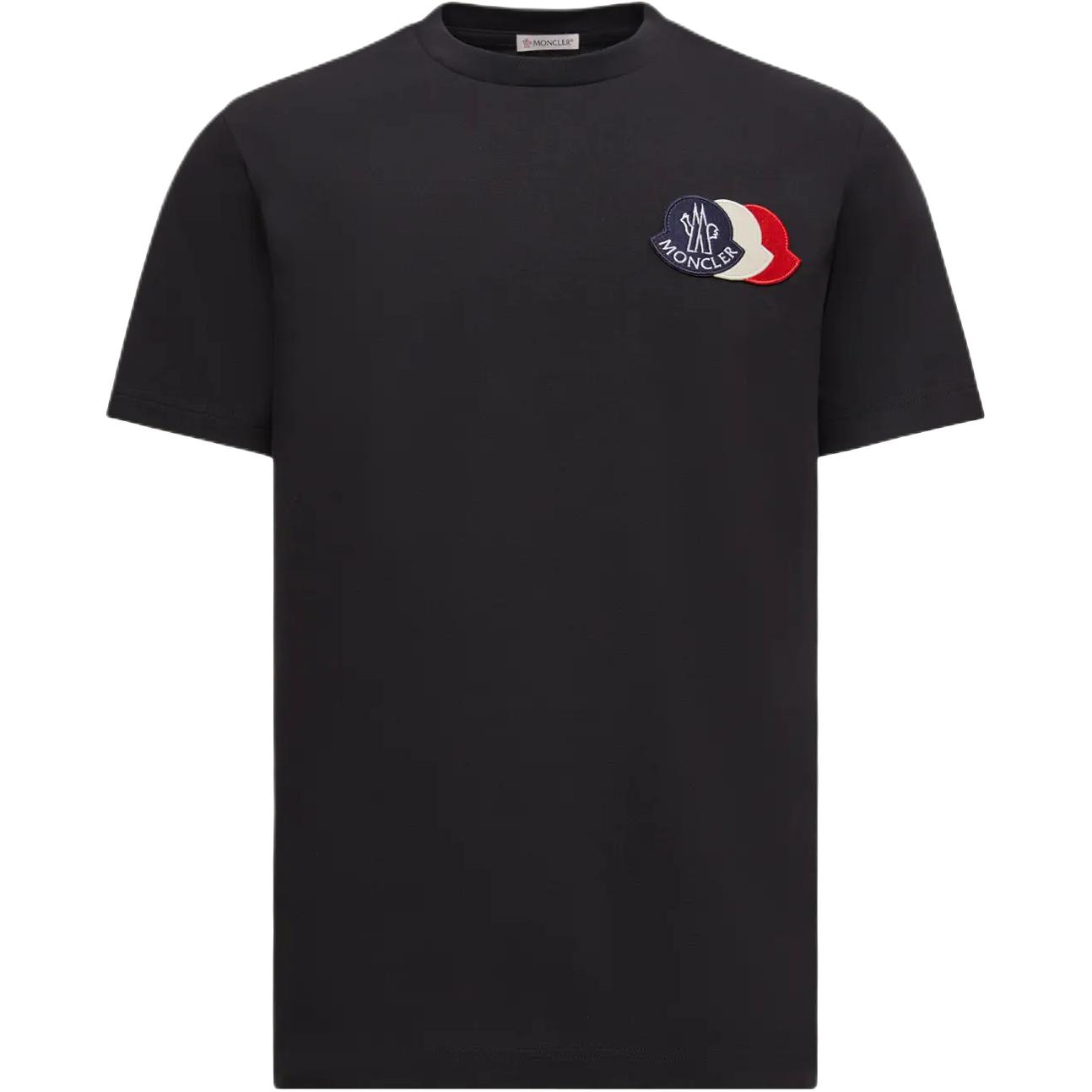 

Футболка с коротким рукавом и нашивкой с логотипом Moncler, синий