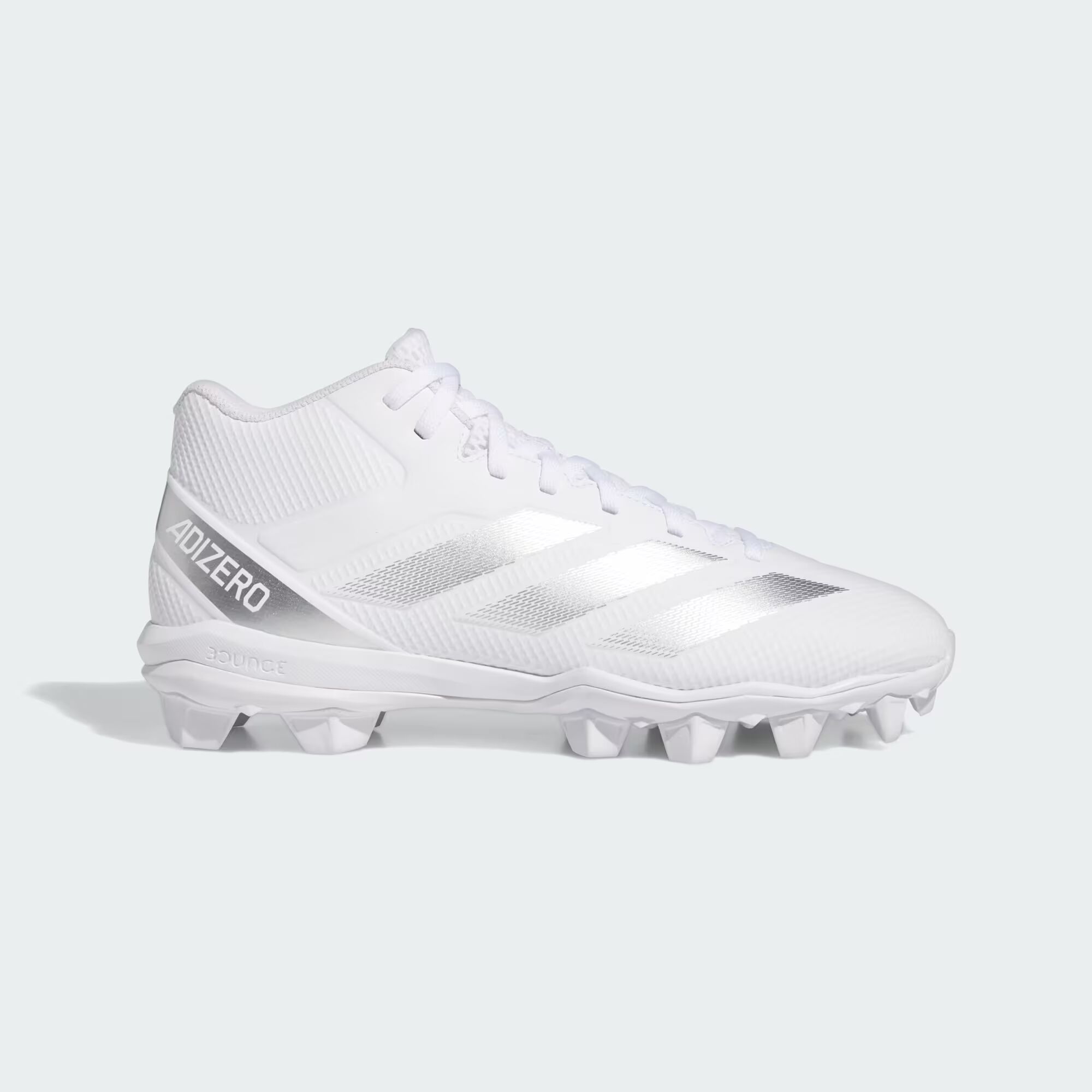 

Формованные футбольные бутсы Adizero Impact.2 Adidas, цвет Cloud White/Silver Metallic/Cloud White