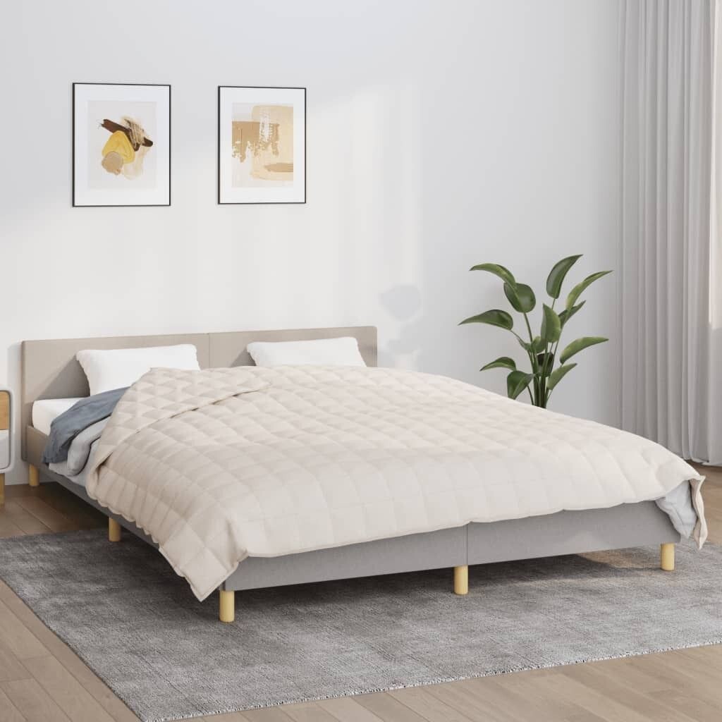 

Одеяло утяжеленное светло-кремовое 220х240 см, ткань 15 кг. DKD HOME DECOR