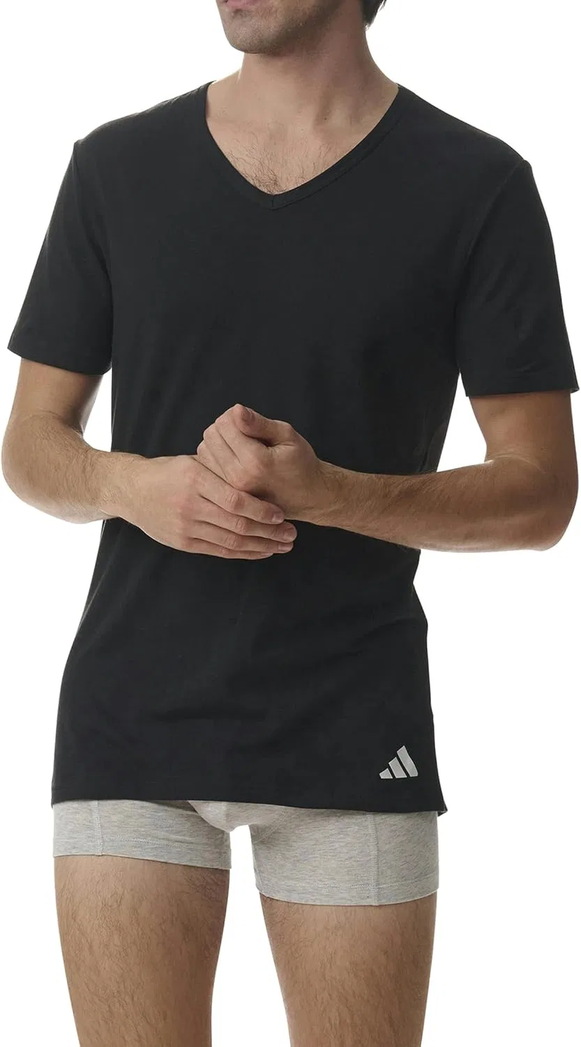 Майка мужская Active Flex Cotton, adidas, 2 шт, Black — фото 3