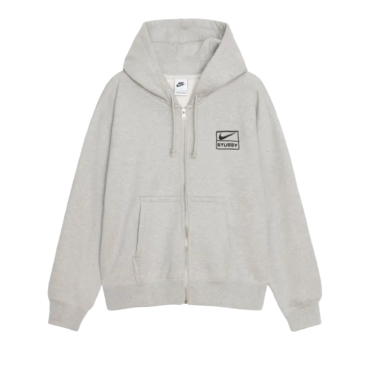 

Худи Stussy x Nike Pigment Dyed Fleece Zip 'Grey Heather', серый