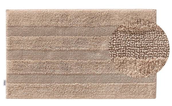 

Коврик для ванной benuta Ilka, 50x1x80 см, бежевый