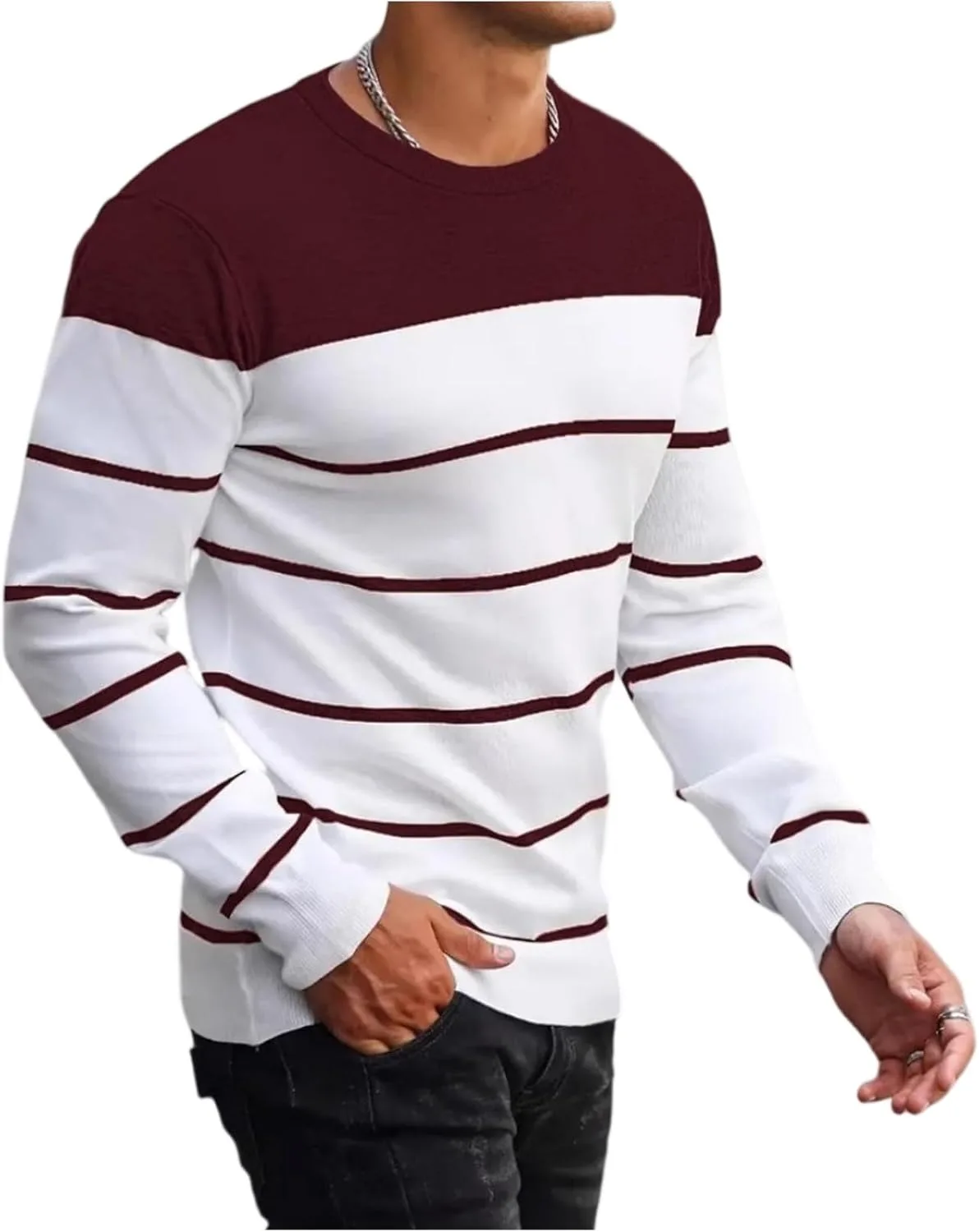 

Мужская футболка с длинным рукавом crewneck, дышащая и влагоотводящая lopmou