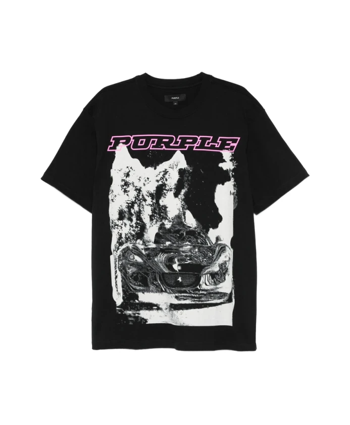 

Футболка с высокой талией Purple Brand, черный