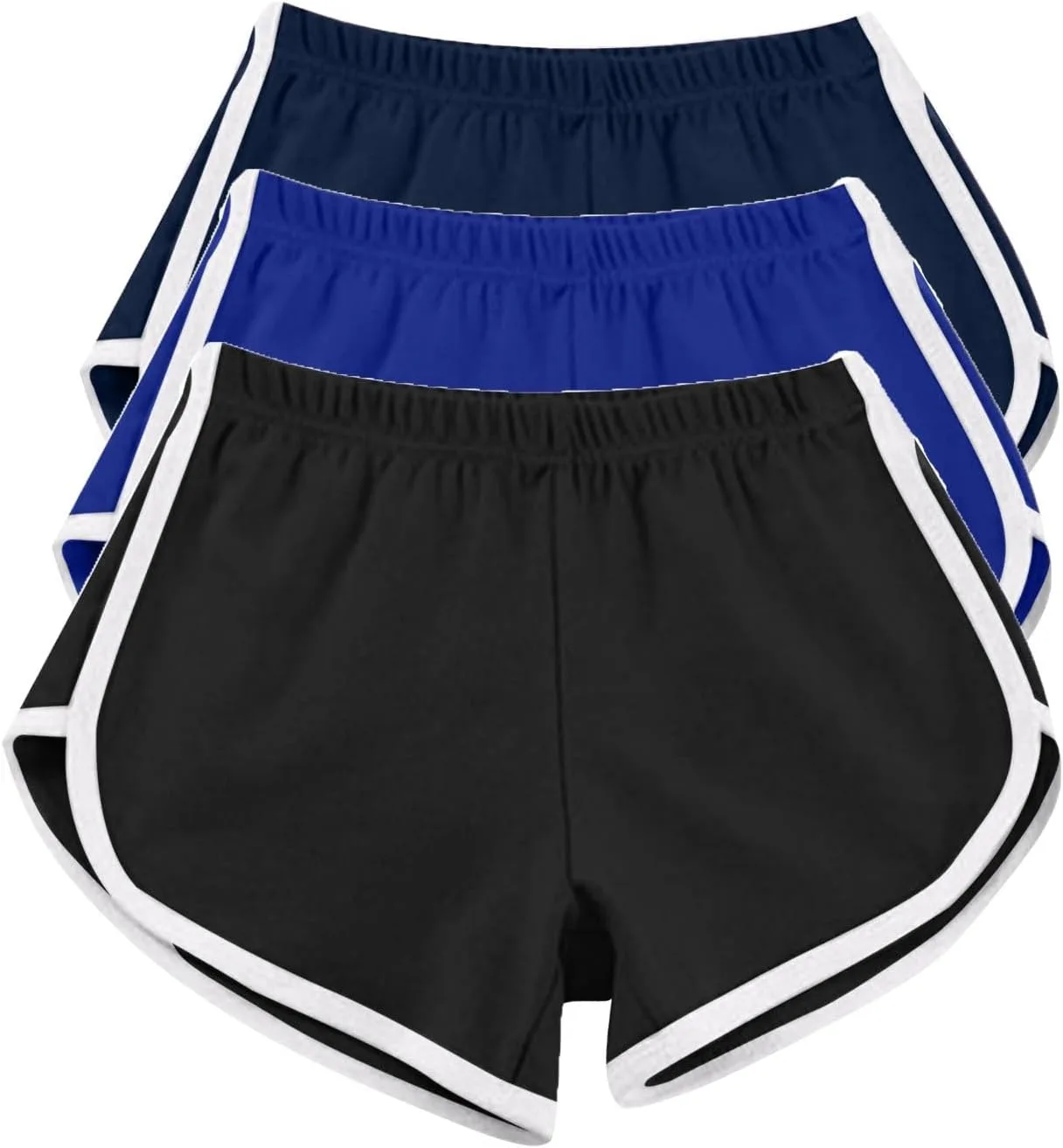 

Женские шорты для бега 3 шт, эластичный пояс, быстросохнущие