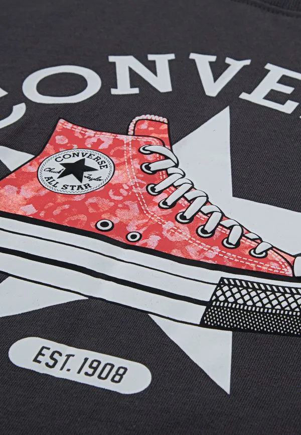 Футболка с графическим принтом в виде кроссовок Converse, Dark Matter — фото 3