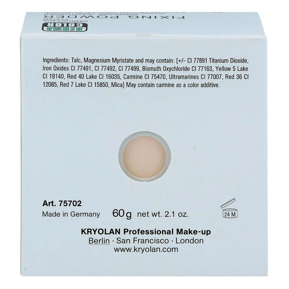 Фиксирующая пудра Dermacolor Camouflage Fixing Powder Large P11, 60 г Kryolan — фото 3