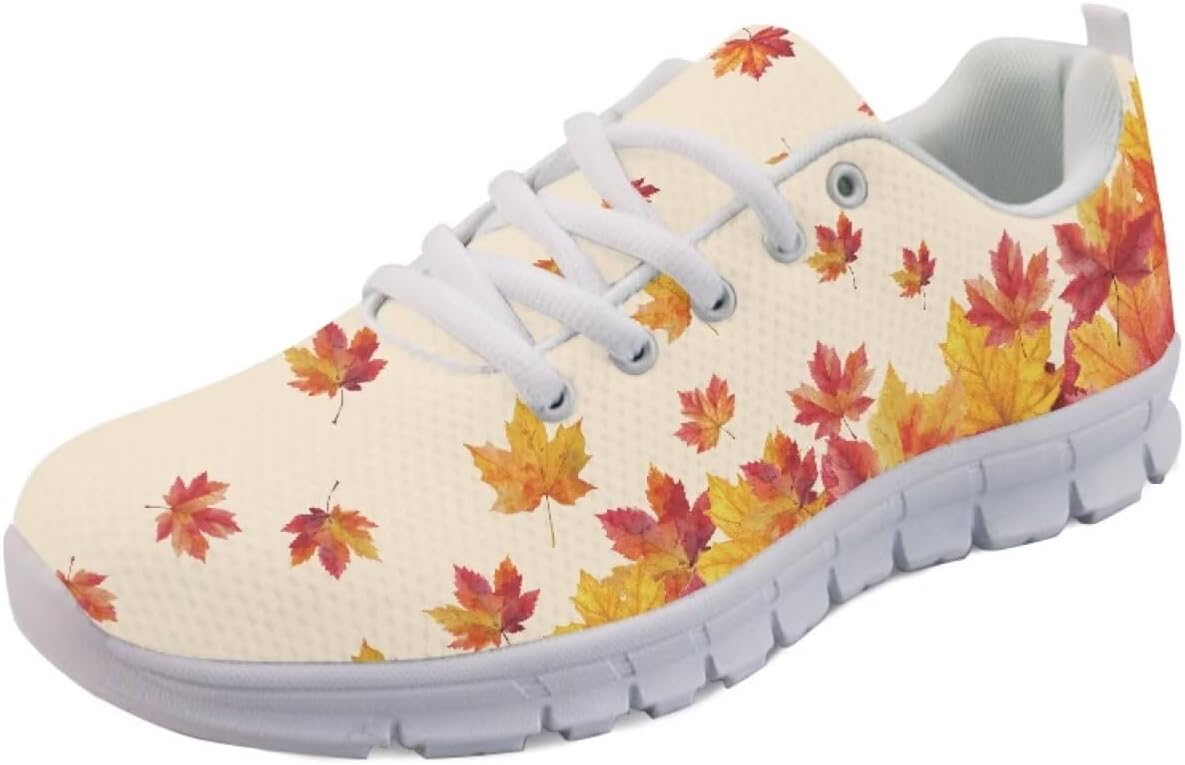 

Кроссовки Forchrinse с винтовым тай-дай принтом для мужчин и женщин, легкие модные кроссовки для бега и прогулок, Rooster Maple Leaf