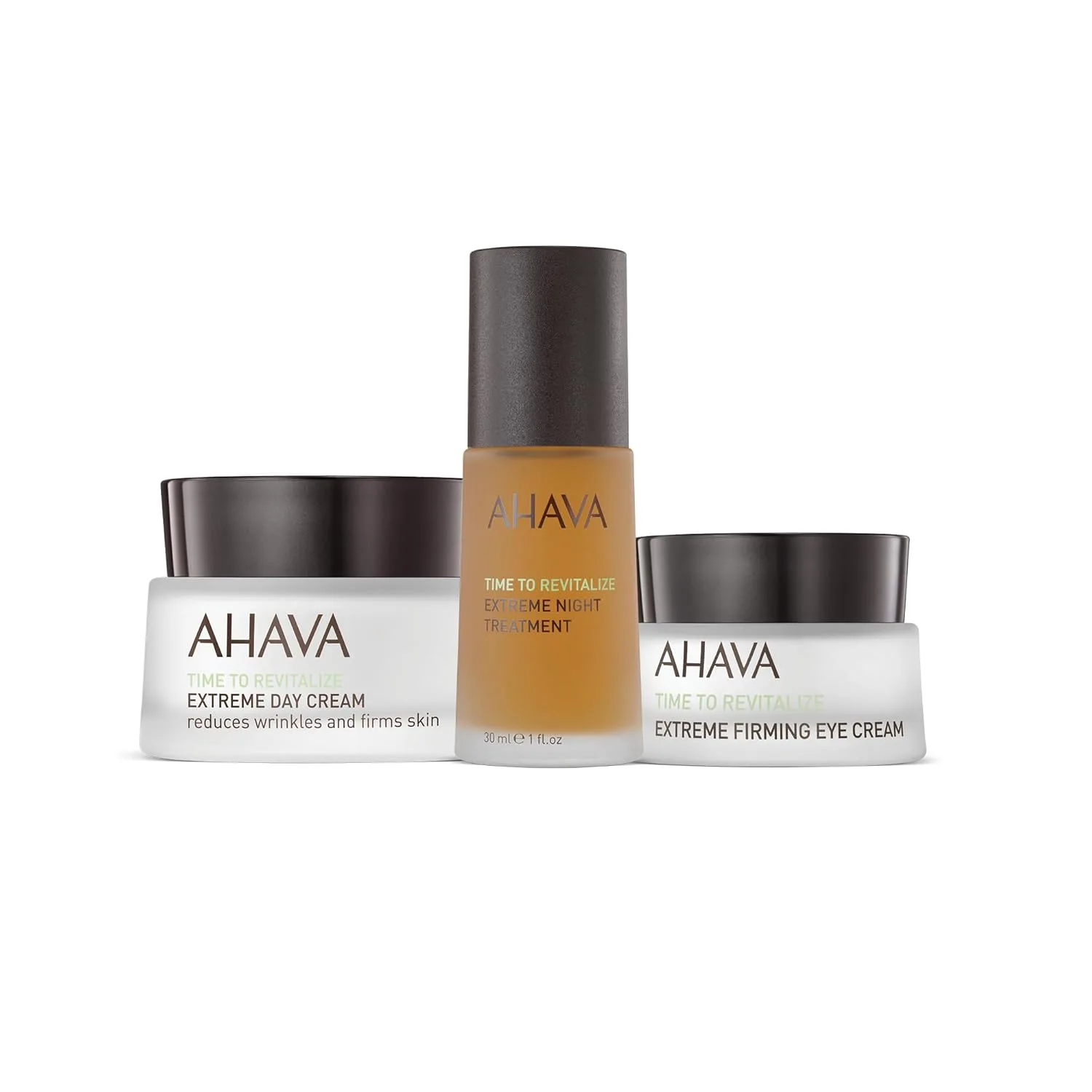 Набор AHAVA Extreme Trio: дневной крем Extreme 50 мл, ночное средство Extreme 30 мл и укрепляющий крем для век Extreme 15 мл, подтягивающий и сияющий антивозрастной набор из знаменитой коллекции Extreme