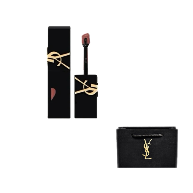 

SAINT LAURENT Сердечко Black Tube Fleece Mist блеск для губ матовый легко растушевывается оттенок 5,5 мл