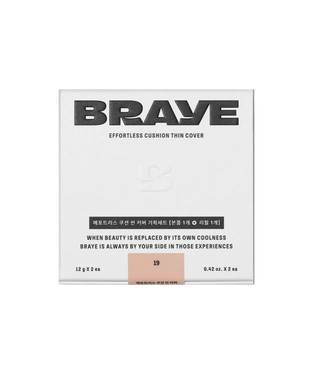 Тональная основа-кушон BRAYE Effortless Thin Cover с рефилом, 12 г, оттенок FREE — фото 2