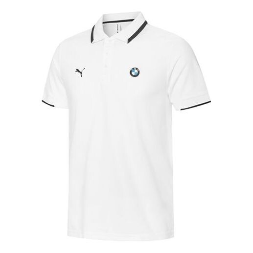 

Рубашка поло x bmw motorsport polo shirt 'white black' Puma, белый