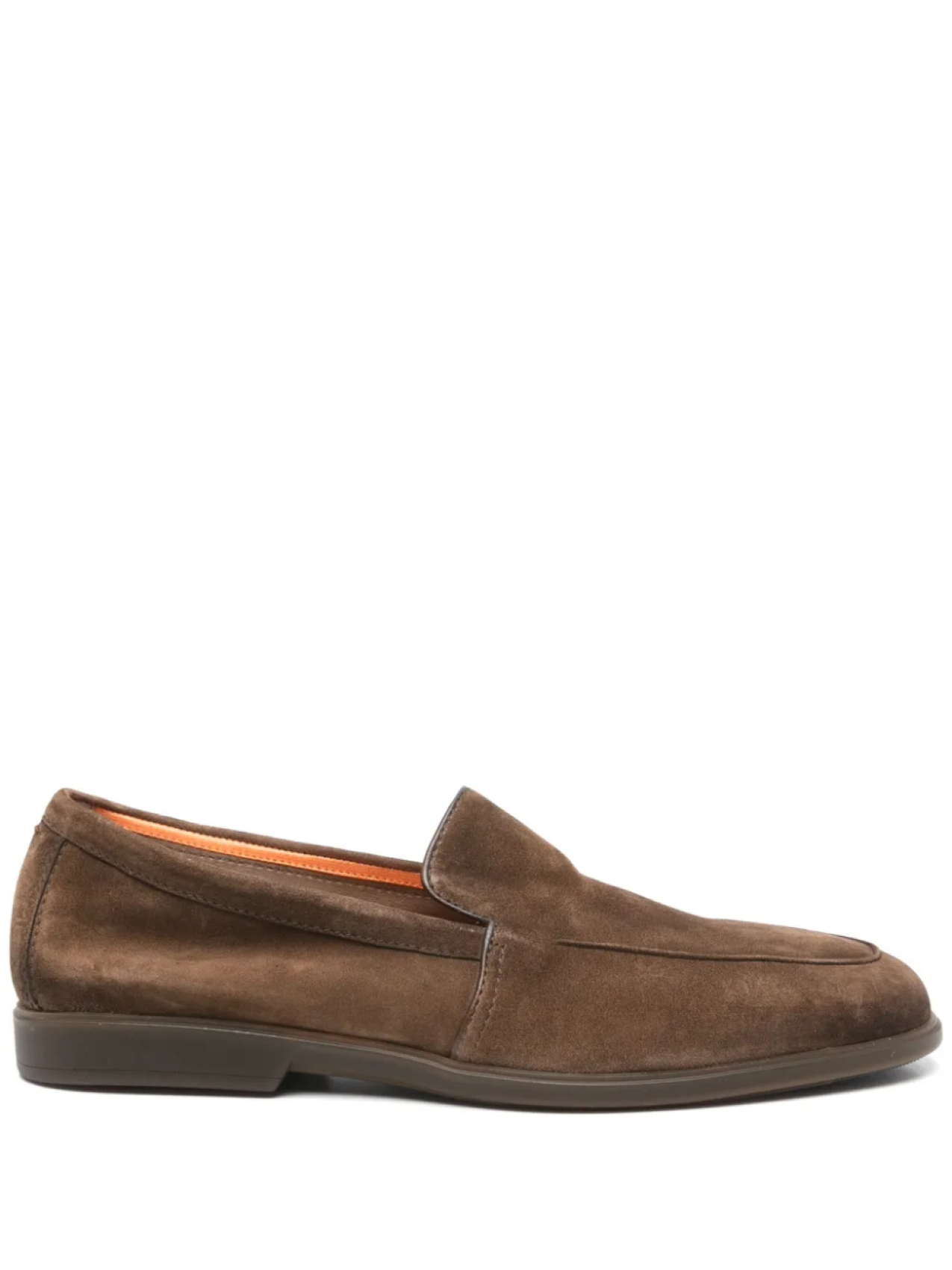 

Santoni замшевые лоферы, коричневый