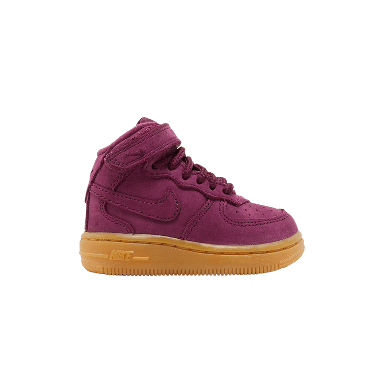 

Кроссовки Nike Force 1 Mid WB TD 'Bordeaux', фиолетовый
