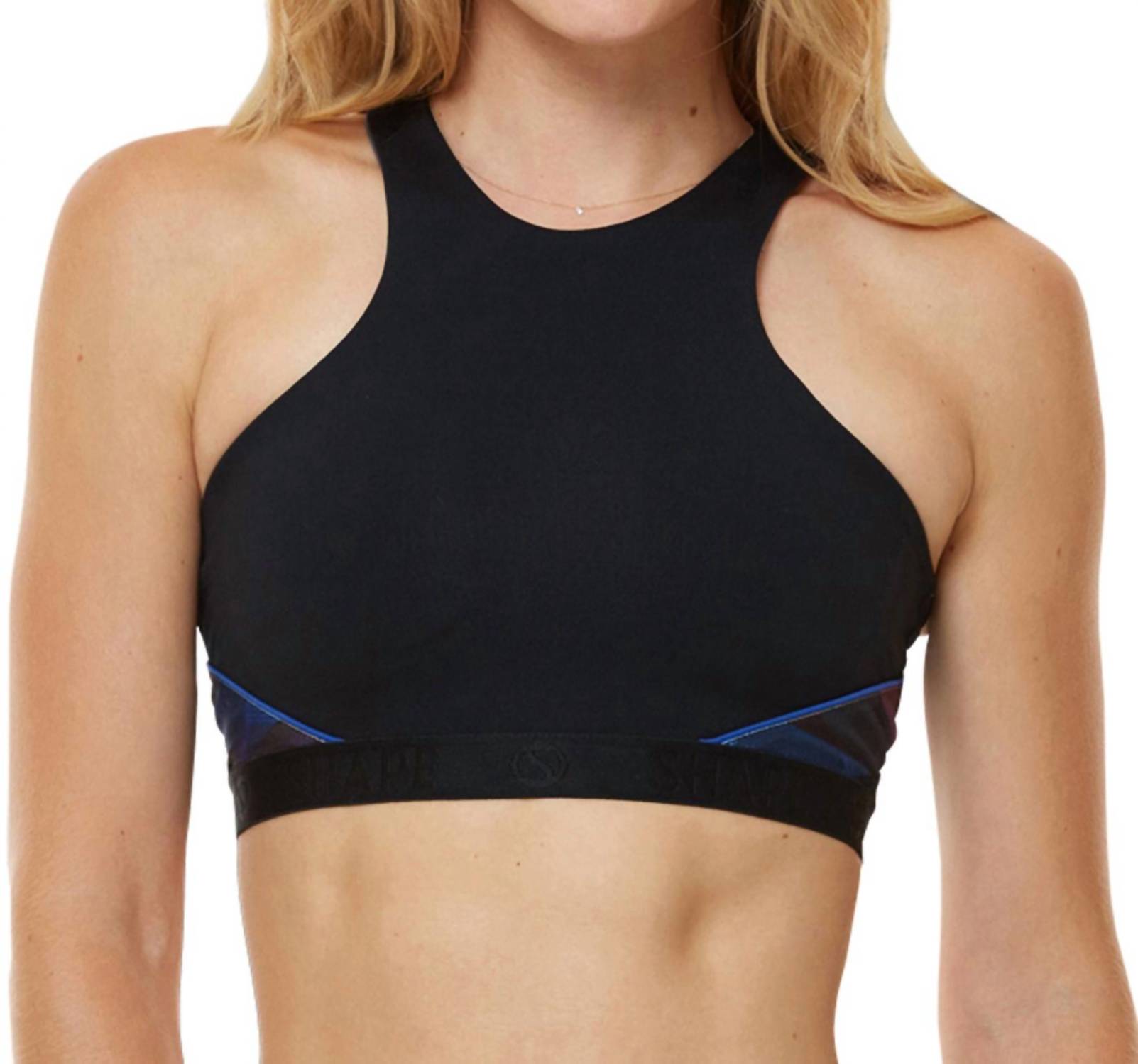 

Спортивный бюстгальтер Cyberia Low Impact черного цвета Shape Active