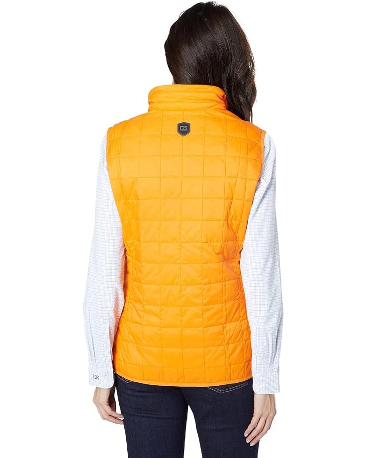 

Утепленный жилет Cutter & Buck Rainier Primaloft Eco Full Zip Vest, цвет Satsuma