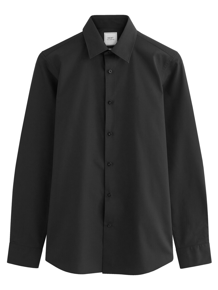 

Рубашка Super Slim Fit на пуговицах Next, черный