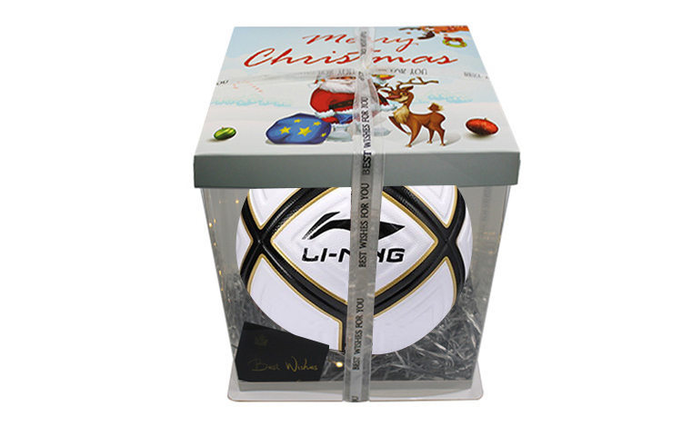 

LINING Размер 4 футбольный мяч TPU Unisex черный белый