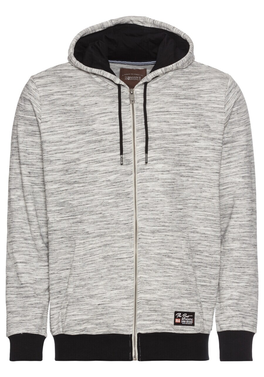 

Толстовка с капюшоном на молнии Man's World Zip-Up Hoodie, пятнистый серый