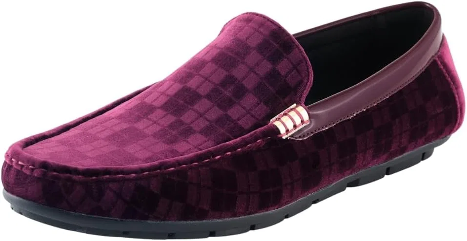 Лоферы вельветовые, Roberto Piero, Burgundy (Jace) Amali