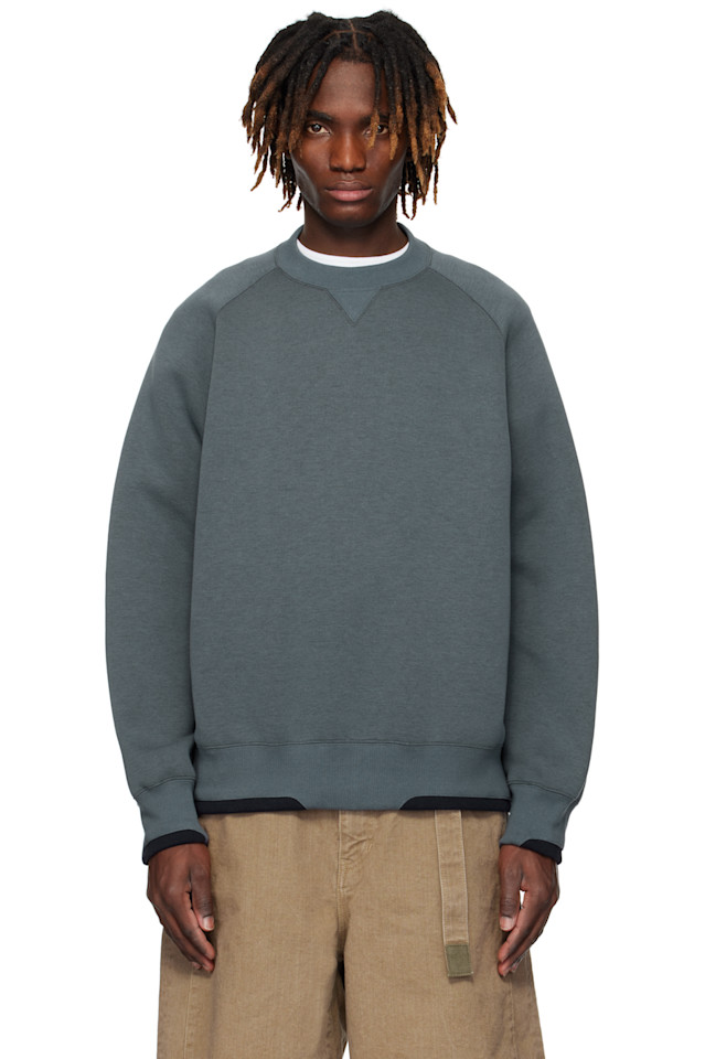 

Спортивный свитшот с губчатой тканью Sacai, мультиколор