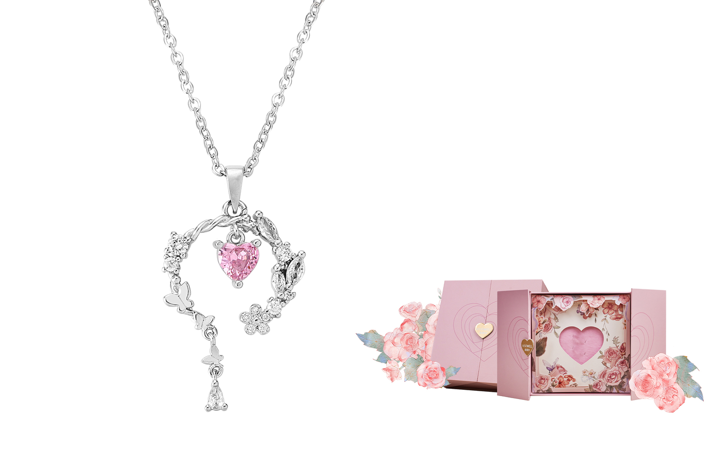 

Элегантное колье для женщин в стиле минимализм VIVIWELL, розовый