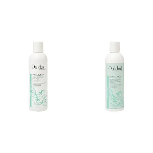 Набор Ouidad VitalCurl+: шампунь Clear & Gentle и кондиционер Balancing Rinse, каждый флакон 240 мл.
