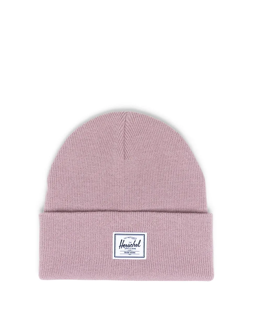 

Женская вязаная шапка с рубчиком розового цвета Herschel, розовый