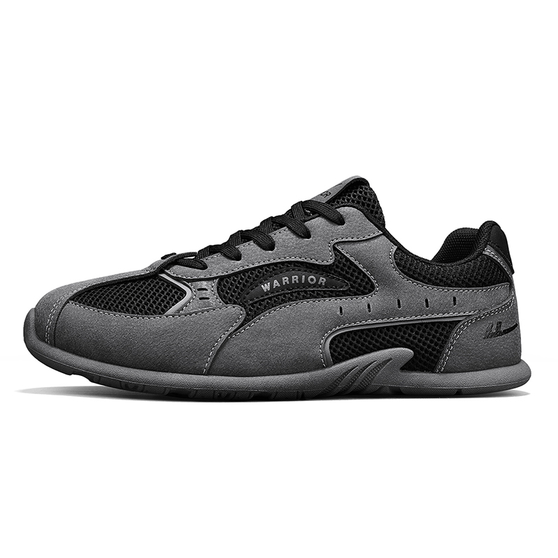 

Кроссовки для скейтбординга Coverage, износостойкие, легкие, дышащие, нескользящие, низкие, мужские, серо-черные WARRIOR, Gray Black