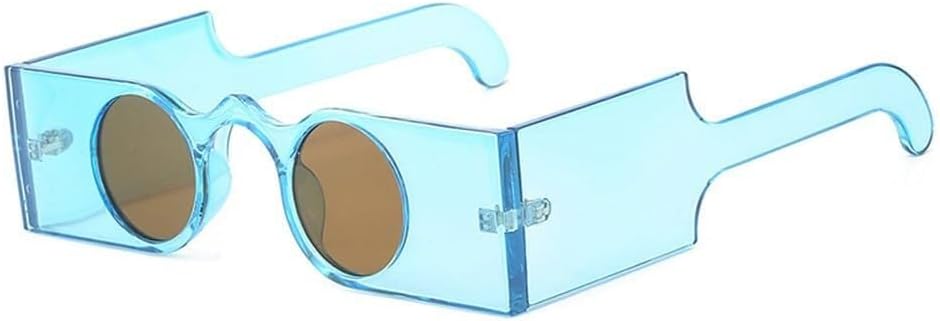 

Ретро уникальные квадратные женские солнцезащитные очки, модные, с маленькими круглыми линзами, защита от УФ-излучения UV400, женские очки с широкими дужками и леопардовым принтом LXLHWN, Blue Tea