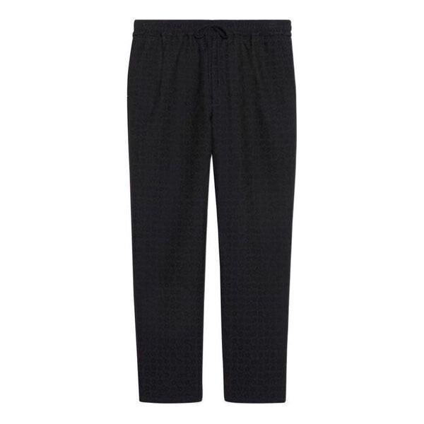 

Брюки horsebit cotton wool jogging pant 'navy' Gucci, синий