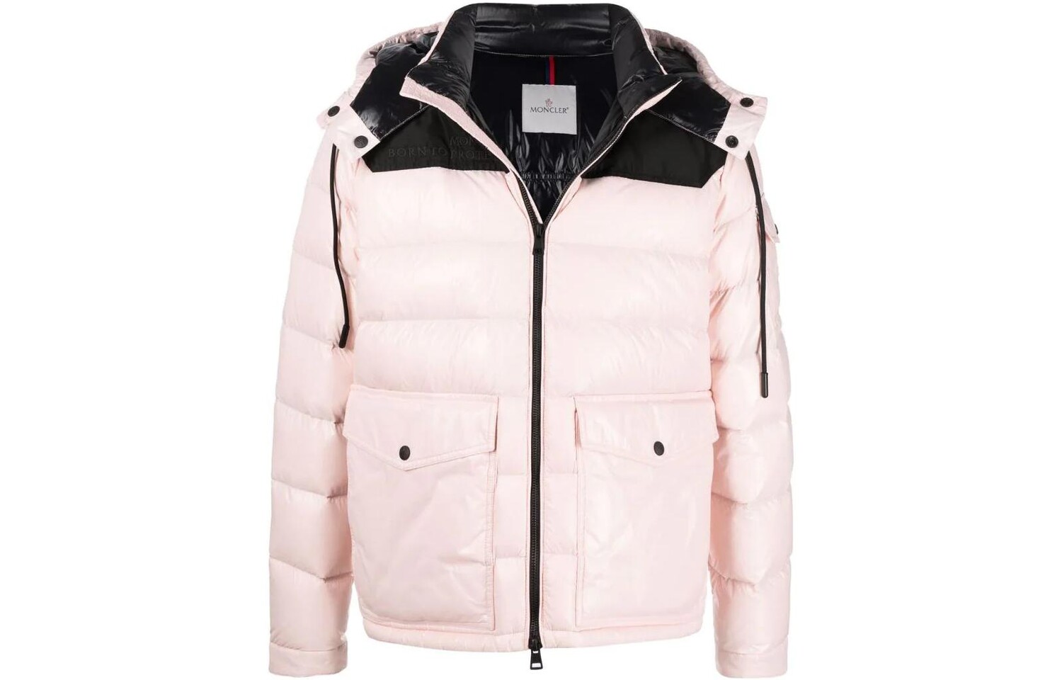 

Пуховик мужской розовый Moncler, розовый