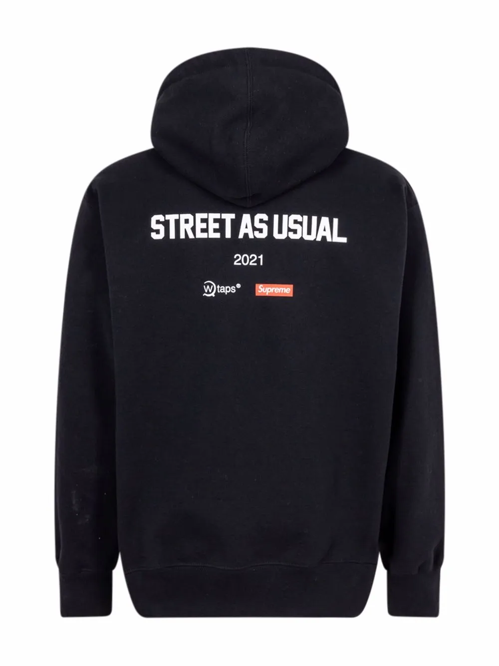 Худи WTAPS Sic'em! Supreme, черный — фото 2
