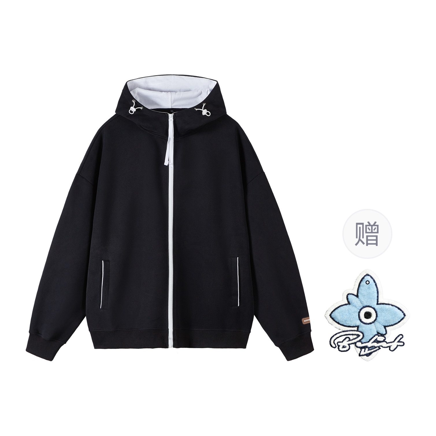 

Толстовка Unisex Hooded Moderate Cardigan WARRIOR, черный[free badge+scented sachet charm]