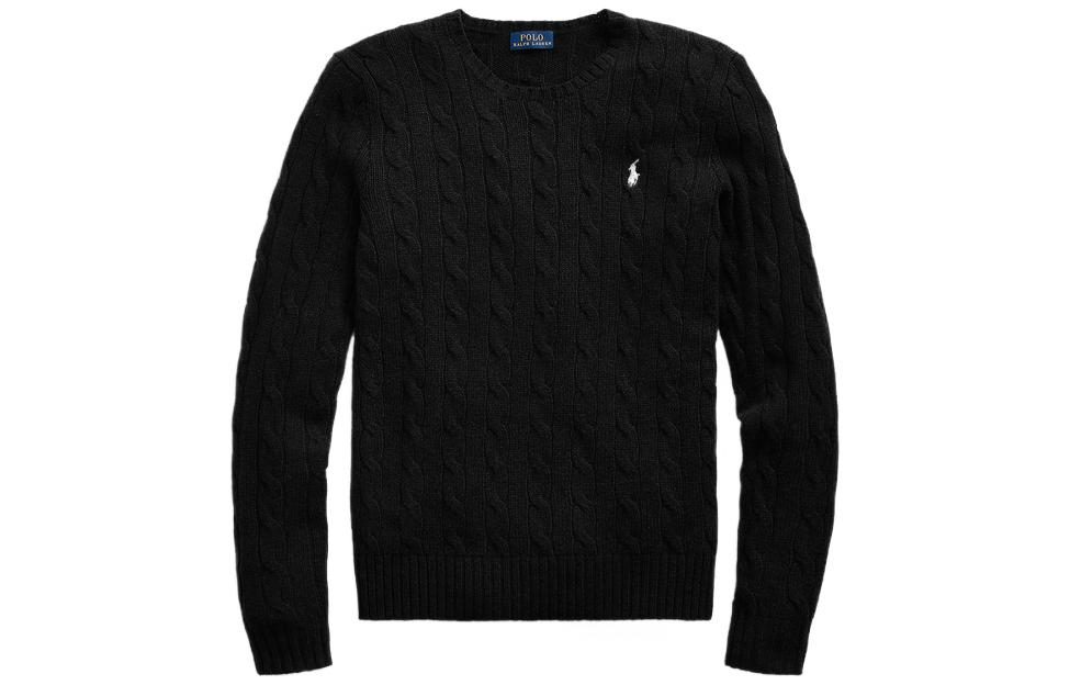 

Вязаный свитер с V-образным вырезом Polo Ralph Lauren, черный