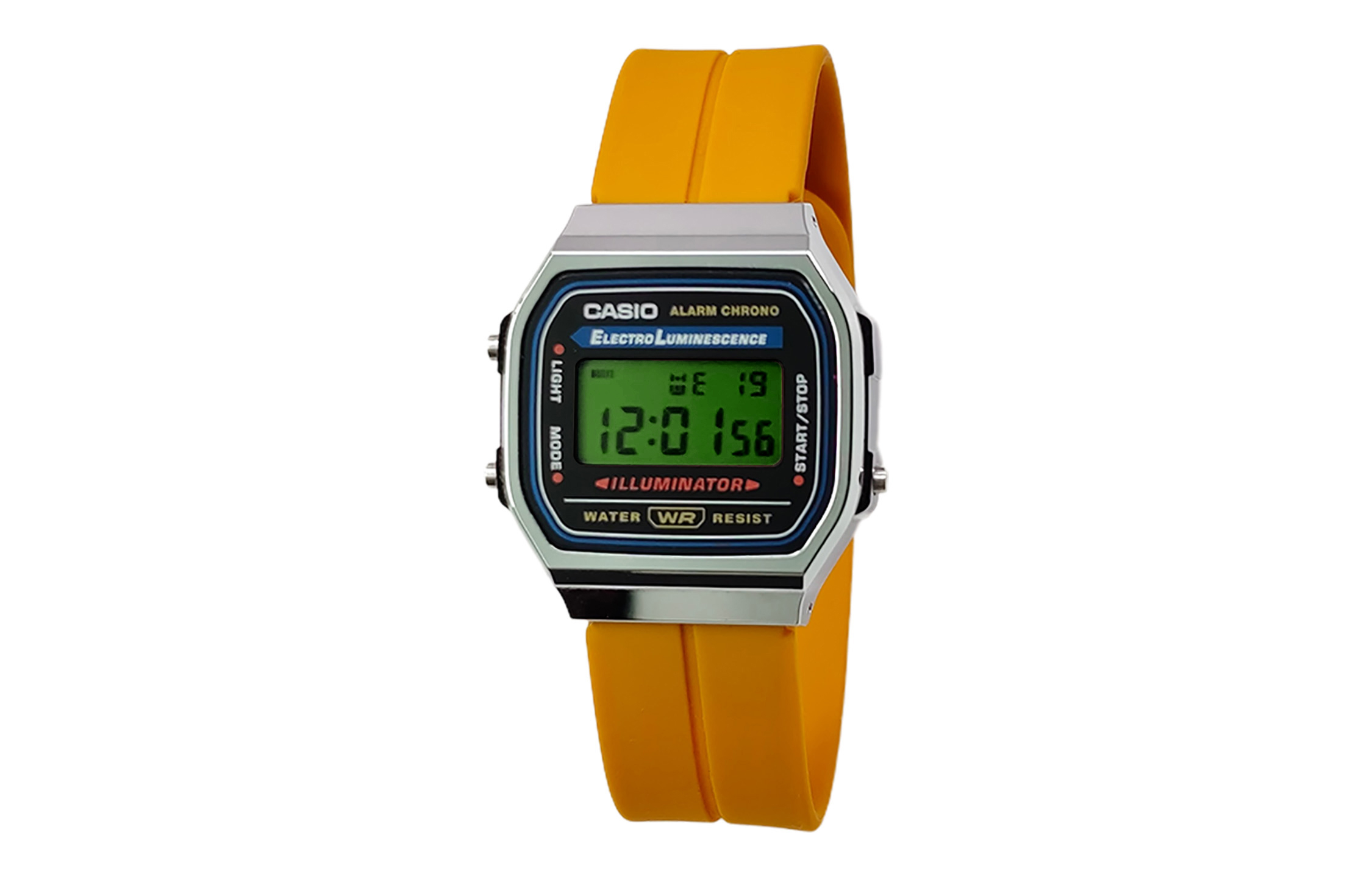 

CASIO Кварцевые часы Retrofit Series с силиконовым ремешком, мужские часы с черным циферблатом