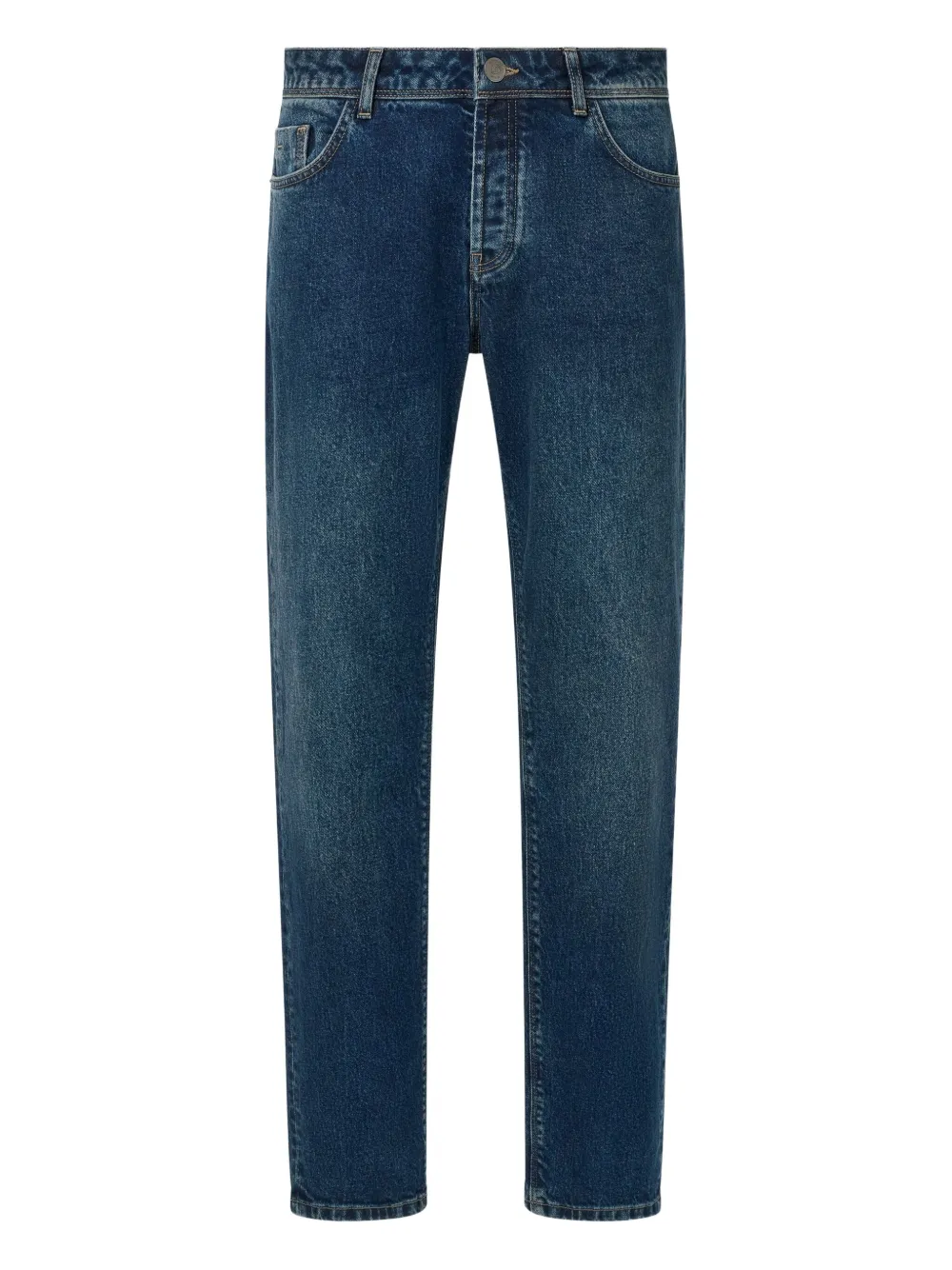 

Джинсы с нашивкой-логотипом Boggi Milano, синий