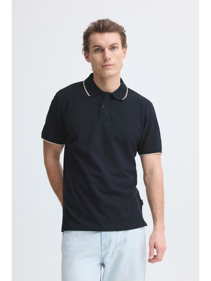 

BLEND Поло-рубашка BHEdin черного цвета, Черный, BLEND Поло-рубашка BHEdin черного цвета