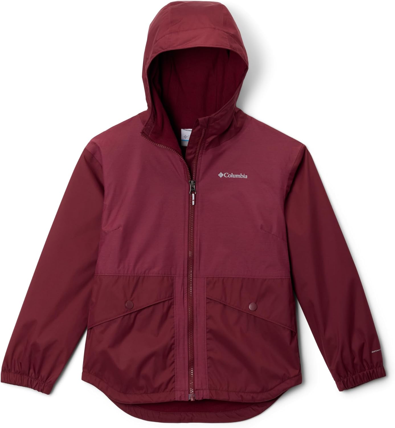 

Куртка Columbia Girls Rainy Trails II с флисовой подкладкой, Rich Wine