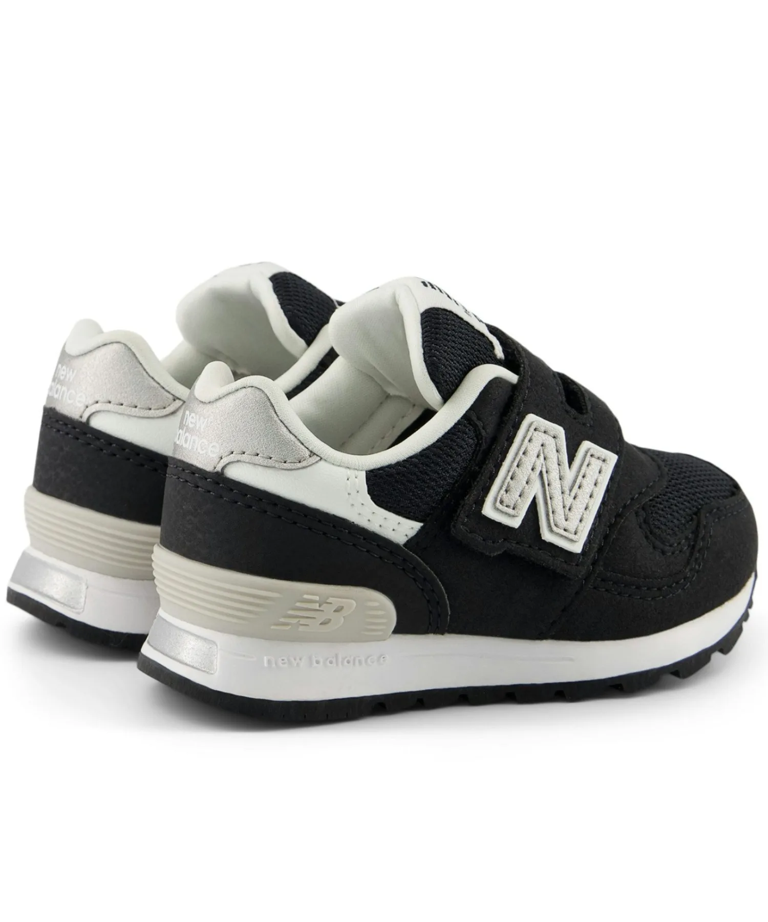 Детские кроссовки на липучках New Balance 313 Hook and Loop черные — фото 4