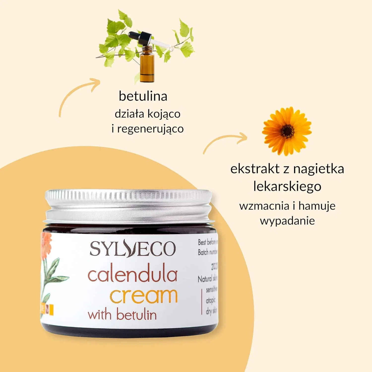 Увлажняющий крем SYLVECO с календулой и березой с бетулином Sylveco — фото 3