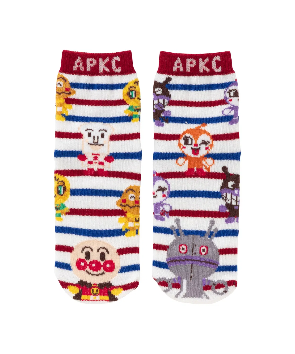 Носки crew с принтом Anpanman, японские, офф-белый