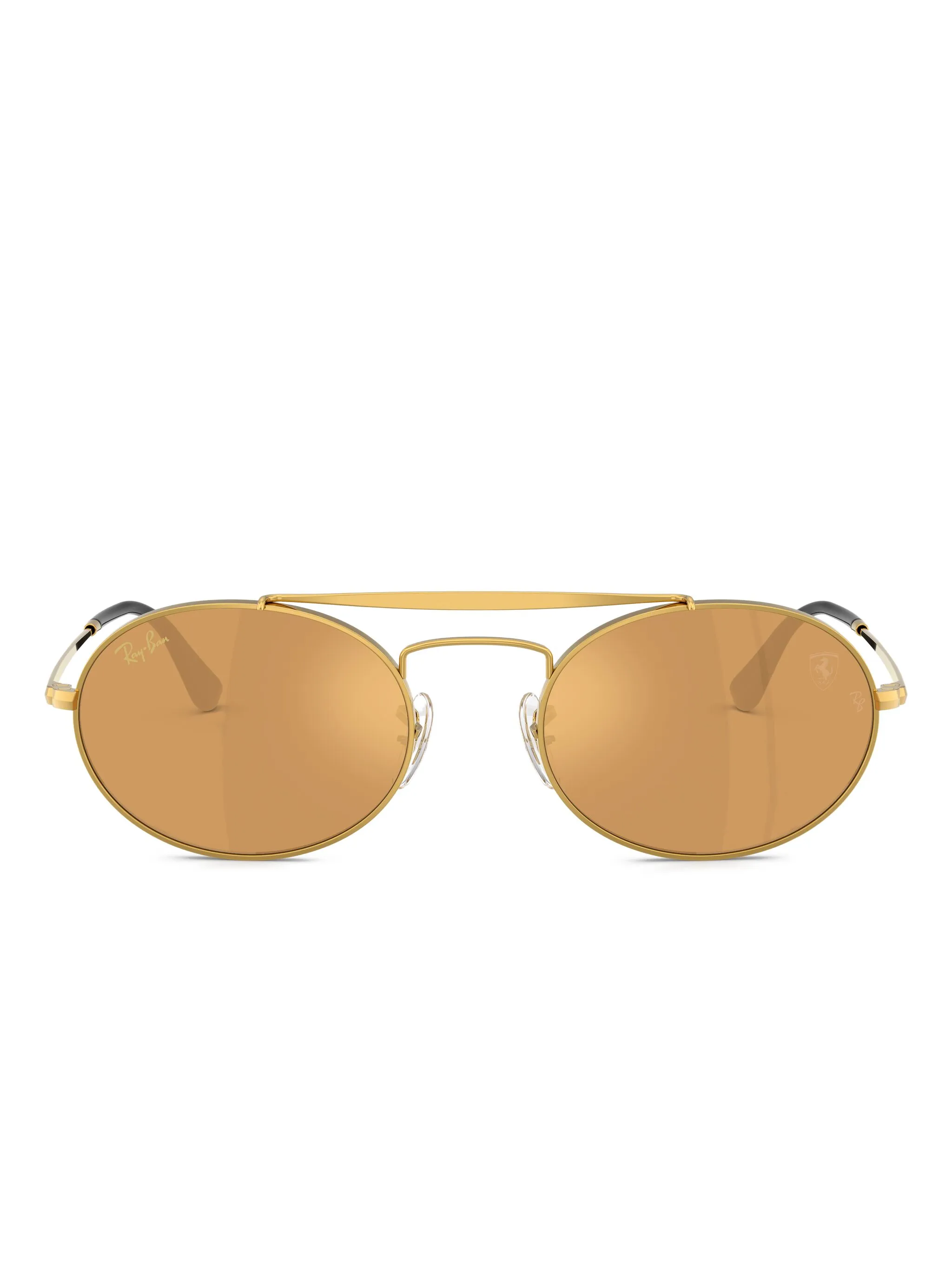 

Солнцезащитные очки в овальной оправе Ray-Ban, золотистый